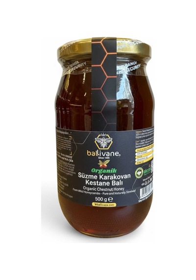 Organik Süzme Karakovan Kestane Balı 500 Gr.