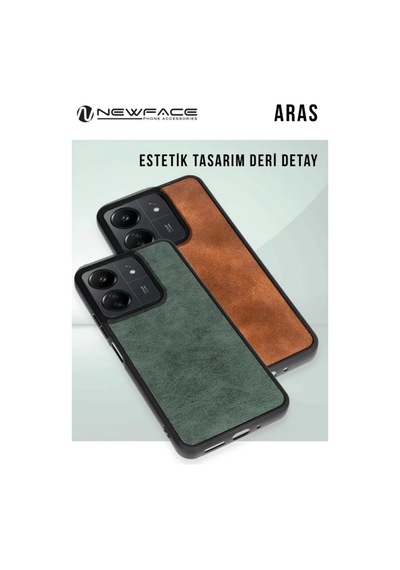 Newface Samsung Galaxy S24 Fe Kılıf Aras Deri Kapak - Siyah