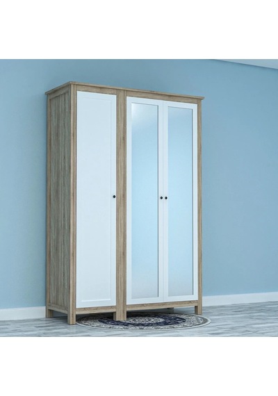 Yeliz 3 Kapılı Gardrop Mdf Sis Gri Yeliz 3 Kapılı Gardrop Mdf Sis Gri