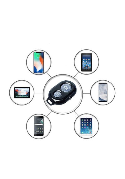 Bluetoothlu Uzaktan Fotoğraf Çekim Kumandası Siyah - Al4805
