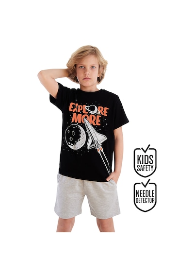 Explore Uzay Roketli Erkek Çocuk Yazlık T-shirt Şort Takım