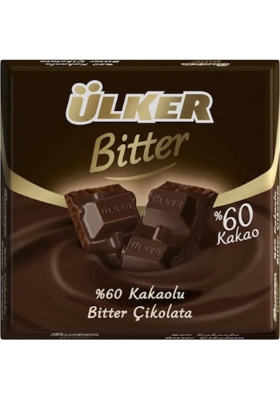 Ülker Sütlü ve Bitter %60 Kare Çikolata 2'li 6 x 60 G