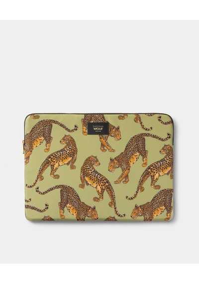 Wouf Avo Leopard - 15" & 16" Unisex Laptop Kılıfı Sb260037 Yeşil
