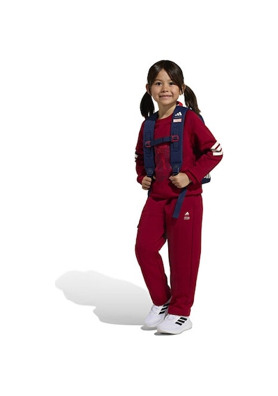 Adidas Lk Marvel Sm Jog Çocuk Günlük Eşofman Takımı Jz7666 Kırmızı