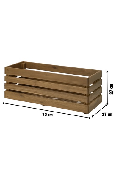 Masif Ahşap Dekorasyon Çiçeklik Saksılık 0 - 1 Kg