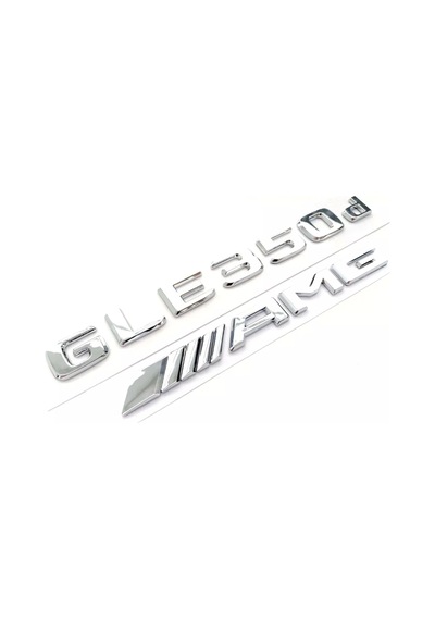Benz Gle 350d Ve Amg Krom Bagaj Yazısı Seti Üçgen Tip 3m 3d Abs 2'li Set