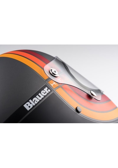 Blauer 80s Kapalı Motosiklet Kaskı Titanyum