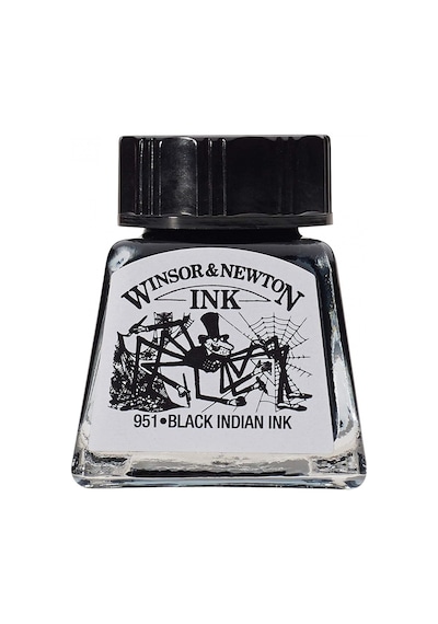 Winsor & Newton Drawing Ink Çizim Mürekkebi 14ml Black 030 Diğer