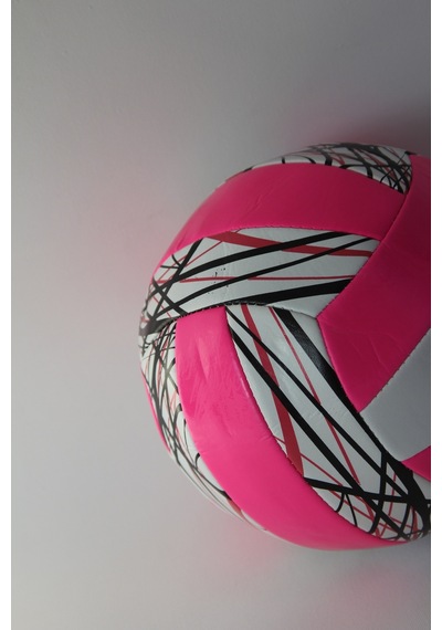 BST Voleybol Topu Sert Zemin Voleybol Topu Beyaz - Pembe