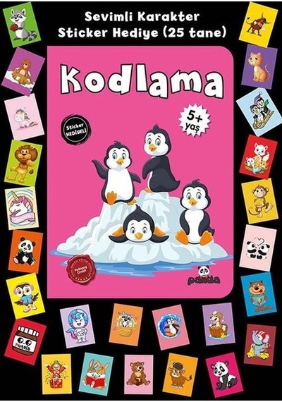 Kodlama - Stickerlı 5+ Yaş - Afife Çoruk - Panda