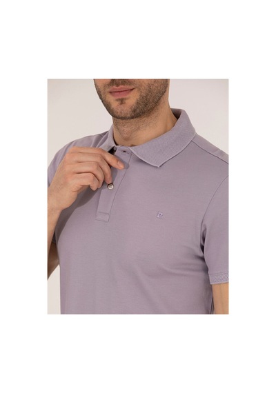 Pierre Cardin Slim Fit Polo Yaka Merserize Tişört 50262665-vr034 Pembe