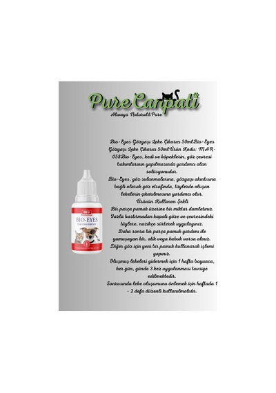 Purecanpati Kedi ve Köpek Bakım Seti Pati Göz Kulak Ağız Bakım
