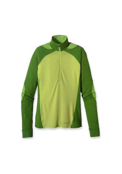 Patagonia W's Merino 3 Mw Zip Neck Yeşil