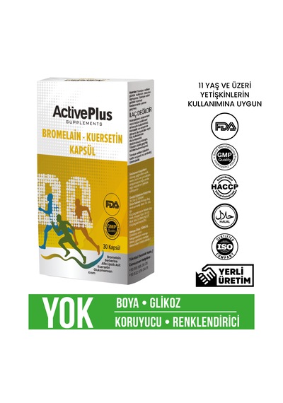 Activeplus Bromelaın-quercetın 30 Kapsül