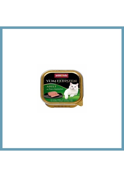 Animonda Vom Feinsten Hindili Ve Tavşanlı Yetişkin Kedi Konservesi 100 Gr Mbt06