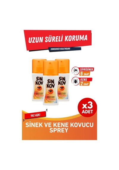 Kovucu Sprey 3'lü Eko Set - Sinek Kene Uzun Süre Koruma 3x100ml