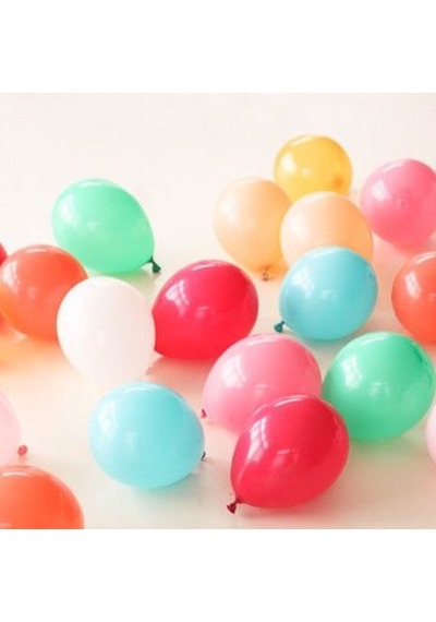 Metalik Renkli Balon - 50 Adet