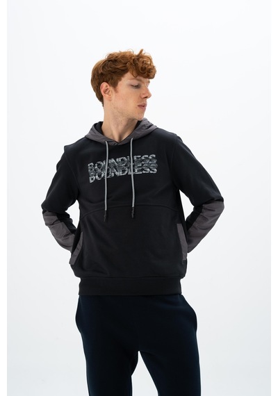 AR-MA Arma Erkek Regular Fit Kanguru Cepli Sweatshirt K26254926101 Siyah