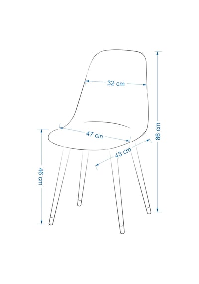 Vilinze Eames Siyah Ahşap Ayak Plastik Füme Sandalye Eames-beyaz Füme - Siyah