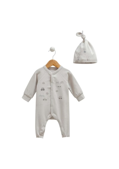Caramell Patiksiz Bebek Tulum 1195 Gri