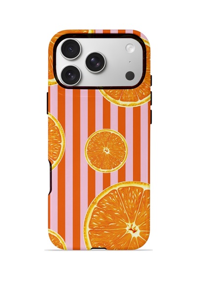 Apple iPhone Uyumlu 17 Pro Max Vorian Çift Katmanlı Magsafe Kılıf Sunset Orange Grove