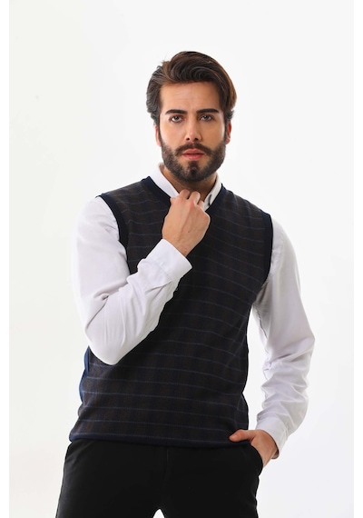 Pelikan Erkek V Yaka Yün Süveter 4p13 Lacivert