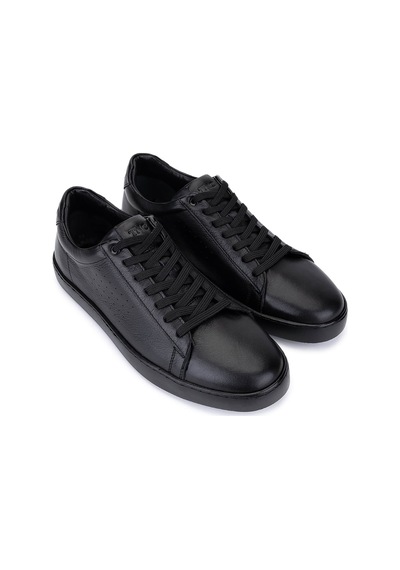Tamer Tanca Erkek Hakiki Deri Siyah Sneakers & Spor Ayakkabı 1174 041 Erk Ayk Sk25-26 Sıyah Dr Siyah