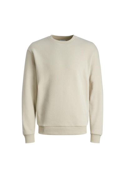 Jack & Jones Jjebradley Crewneck Sweat Günlük Erkek Sweatshirt Ekru