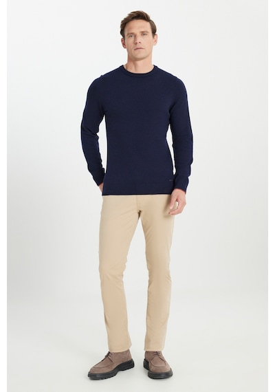 AC&Co / Altınyıldız Classics Erkek Lacı Sıcak Tutan Yün Standart Fit Normal Kesim Bisiklet Yaka Triko Kazak Lacı AC&Co / Altınyıldız Classics Erkek Lacı Sıcak Tutan Yün Standart Fit Normal Kesim Bisiklet Yaka Triko Kazak Lacı
