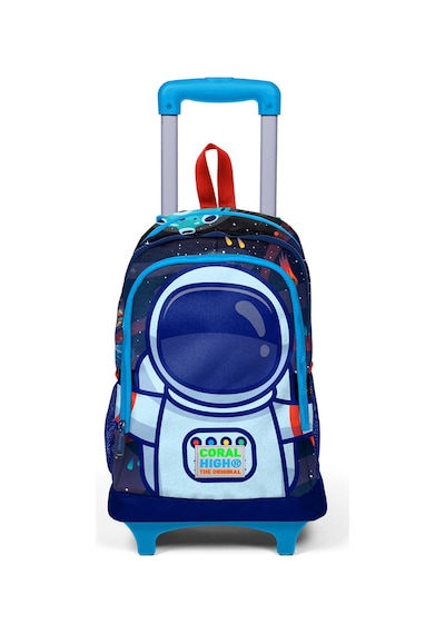 Coral High Kids Saks Mavi Astronot Desenli Üç Bölmeli Işıklı Tekerlekli Çekçekli Okul Sırt Çantası 23924 Coral High Kids Saks Mavi Astronot Desenli Üç Bölmeli Işıklı Tekerlekli Çekçekli Okul Sırt Çantası 23924