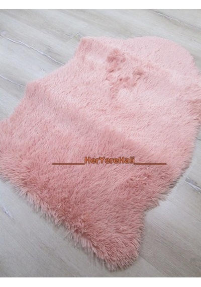 Beyaz Halı Tavşan Tüyü Pudra 70X100Cm Post Halı (461788212)