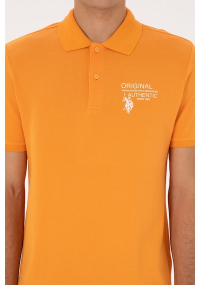 U.s. Polo Assn. Erkek Turuncu Tişört 50324903-vr051 Turuncu