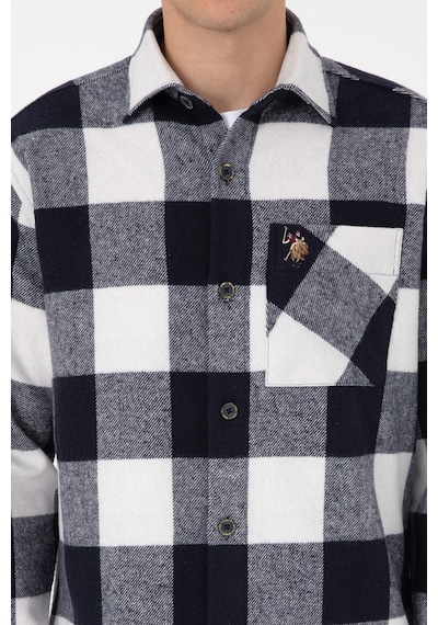 U.s. Polo Assn. Erkek Lacivert Gömlek Desenli 50308487-vr033 Lacıvert