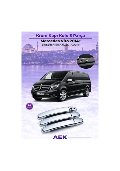 Mercedes Vito 2014+ Araca Özel Krom Kapı Kol Sensörlü A+ 4pcs