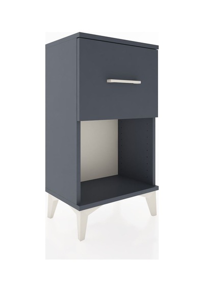 Arges Komodin 2 Çekmeceli 44x30x80 Antrasit-antrasit Antrasit