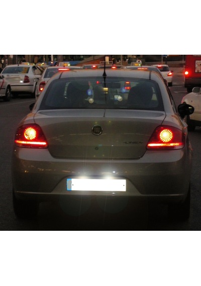 Femex Fiat Linea Plaka Aydınlatma Seti Led Ampul Femex T10 Beyaz Led