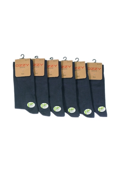 Ozzy Socks 6'Lı Bambu Dikişsiz Erkek Soket Çorap-Std Füme Ozzy Socks 6'Lı Bambu Dikişsiz Erkek Soket Çorap-Std Füme
