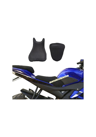 Motosiklet Sele Kılıfı Fileli 3D Çift Katlı [2 Parça Seleler]