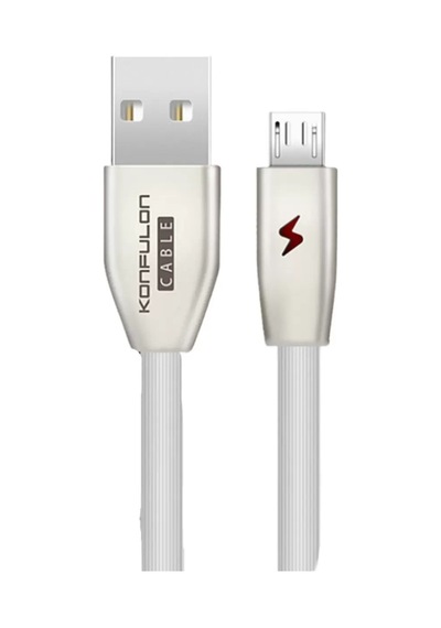 Mey İthalat S53 Led Işıklı Micro Usb Kablo 1m 3a - Beyaz Standart