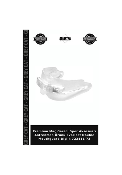 Premium Maç Gereci Spor Aksesuarı Antrenman Ürünü Everlast Double Mouthguard Dişlik 722411-72 Diğer