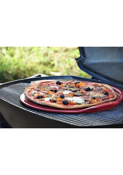Emile Henry Pizza/fırın Kabı Yuvarlak 40 Cm Kırmızı/burgundy -347614 - Siyah