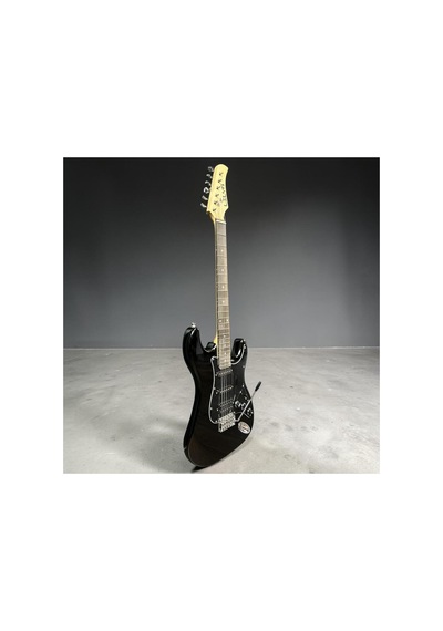 Elektro Gitar Hss Manyetik Black Picguard 4/4 Kılıf Kablo Pena Askı Hediyeli