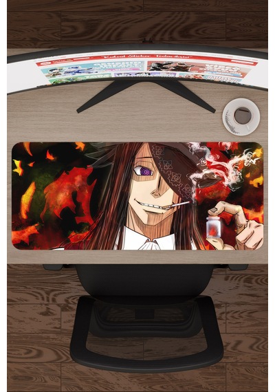 Fire Force Anime V3 - 70x30 Xl Gaming Kauçuk Kaymaz Taban Mouse Pad Fare Altlığı