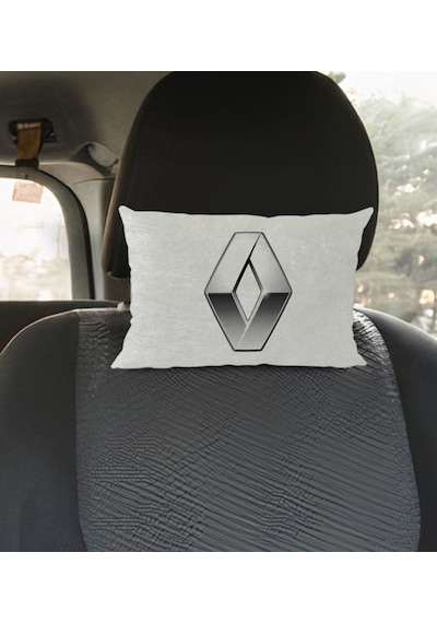 Bk Gift Renault Tasarımlı Dikdörtgen Araç Koltuk Yastığı-1