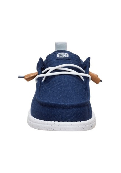 Hey Dude Wally Craft Linen Erkek Günlük Ayakkabı-33142 Lacivert-mavi