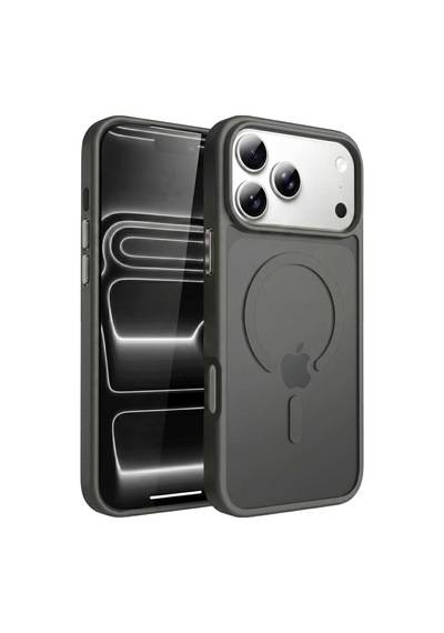 Ps İphone 17 Pro Max Mist Serisi Magsafe Kılıf - Gri