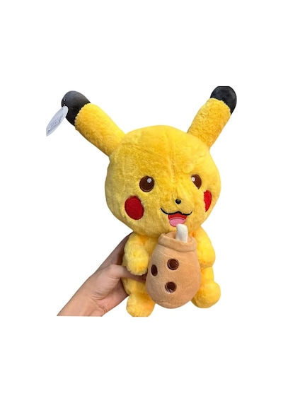 2li Pokemon Go Pikachu Peluş Oyuncak 32 Cm İthal Soft Kumaş Büyük Boy Uyku Oyun Arkadaşı Seti 2 Adet Sarı