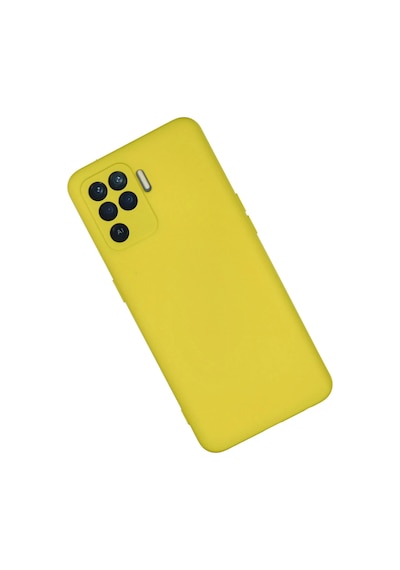 Newface Oppo Reno 5 Lite Kılıf Nano İçi Kadife Silikon Semeglbl - 92 - Sarı