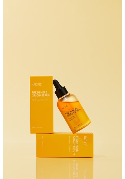 NACIFIC Fresh Herb Origin Serum 50 ml , Bitki Özleri + C Vitamini Kaynağı , Aydınlatıcı & Canlandırıcı Serum