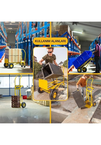 Mt520 150/200kg Endüstriyel Çok Fonksiyonlu El Arabası